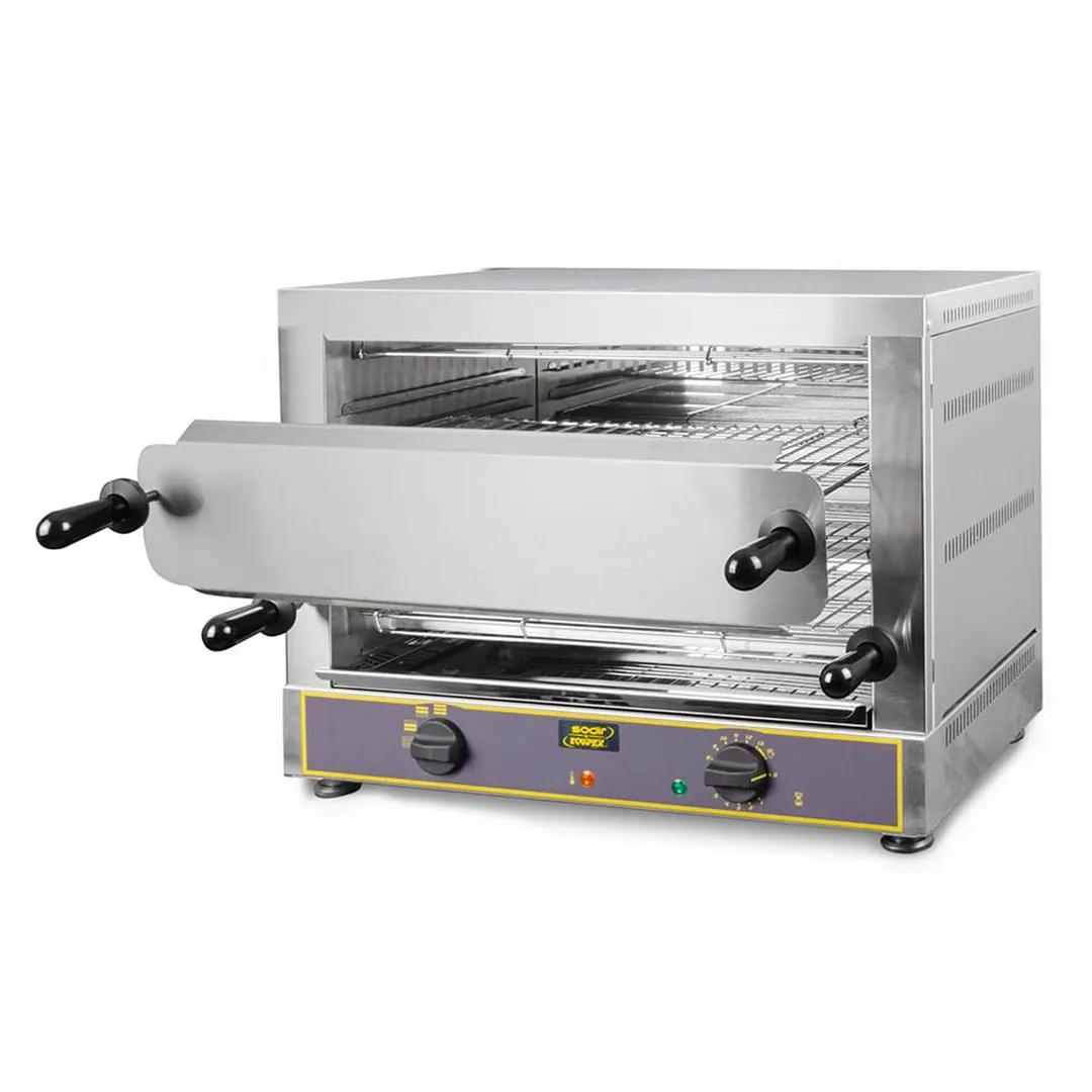 Equipex TS-327 Sodir-Roller Grill Toaster Oven, Double Shelf, Open-Style