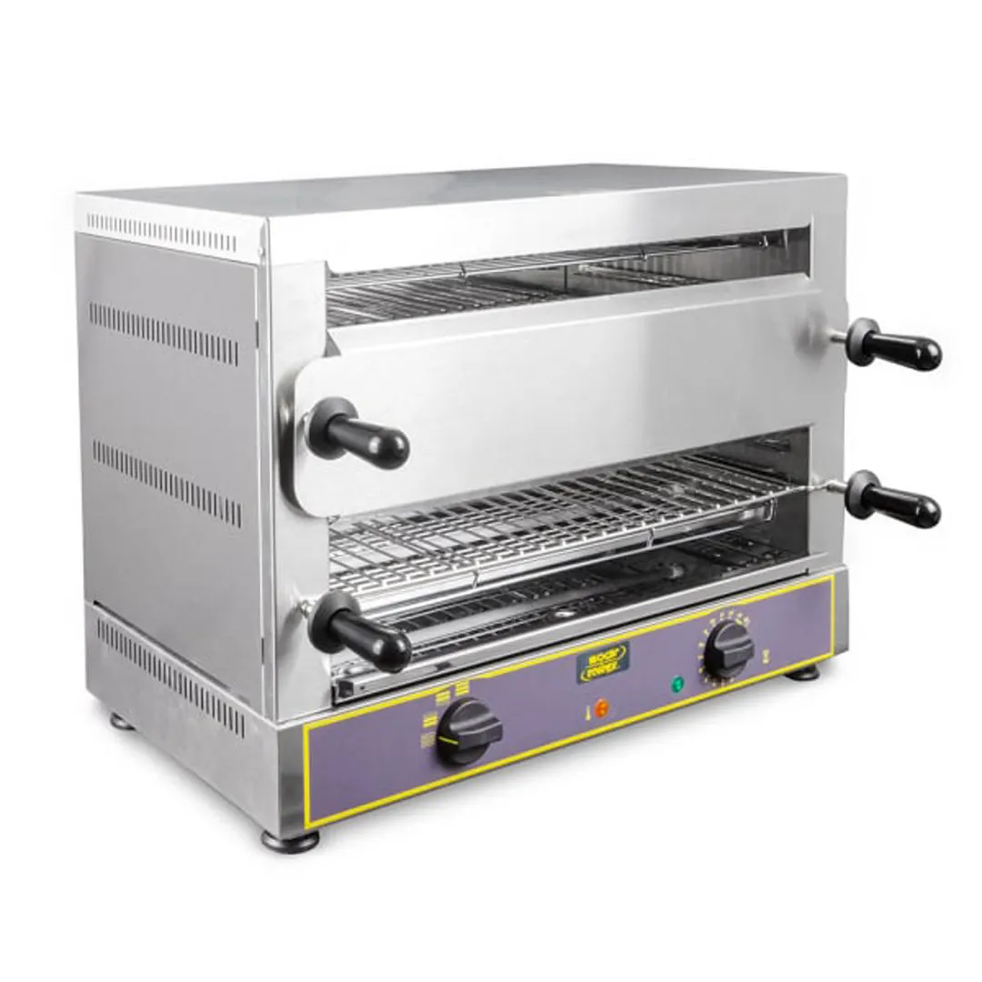 Equipex TS-327 Sodir-Roller Grill Toaster Oven, Double Shelf, Open-Style