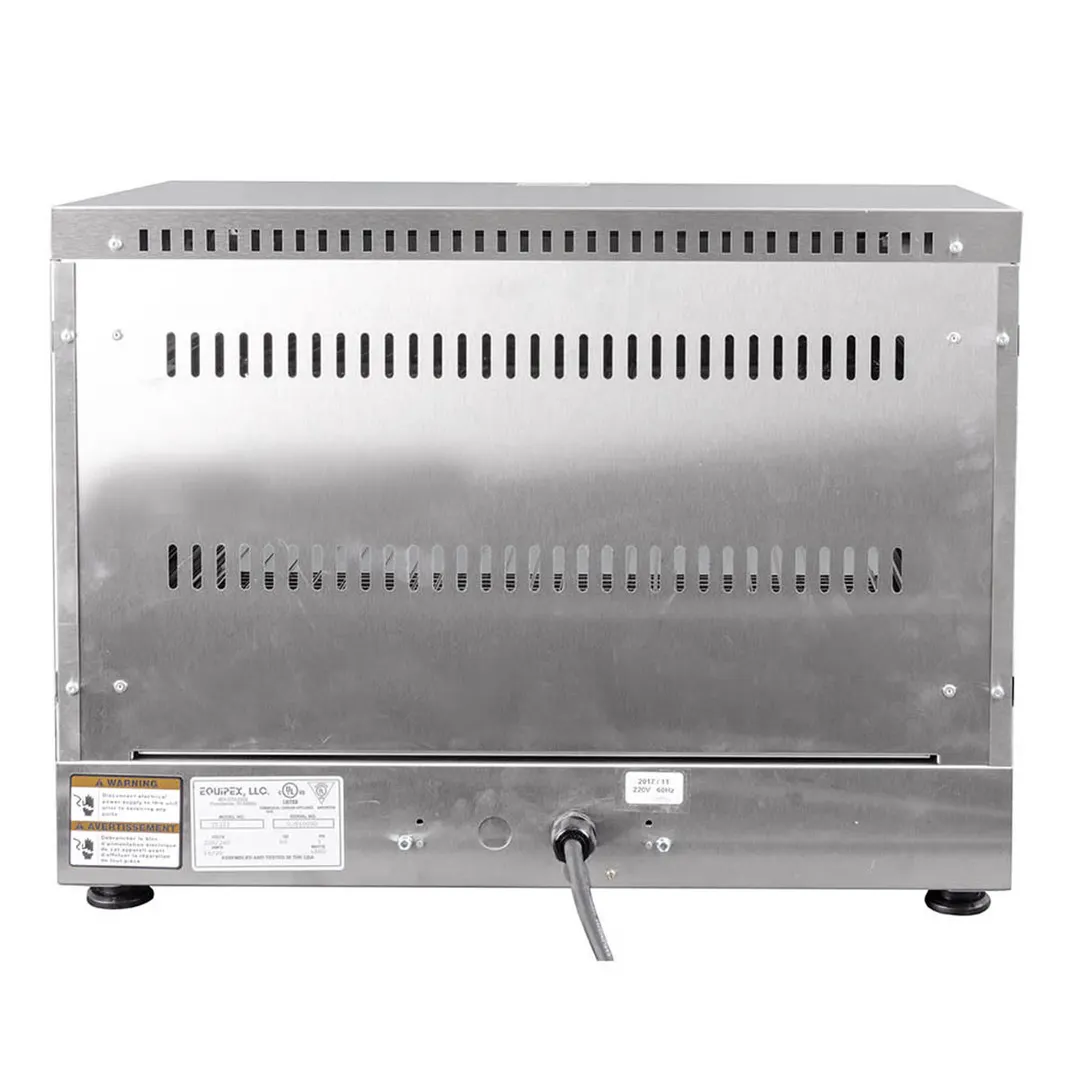 Equipex TS-327 Sodir-Roller Grill Toaster Oven, Double Shelf, Open-Style