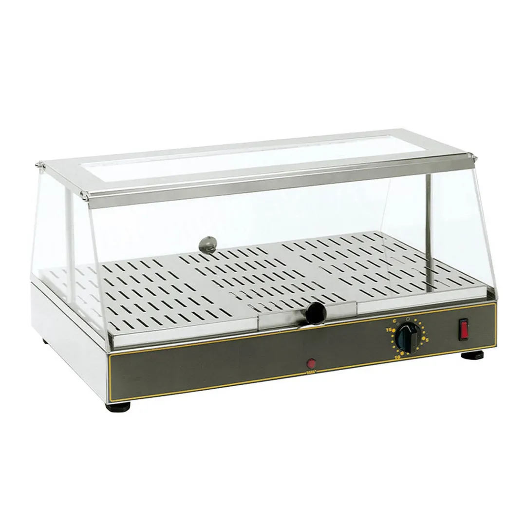 Equipex WD-100 24" Countertop Hot Food Display Case, Self-Service, Plexiglass Top & Doors