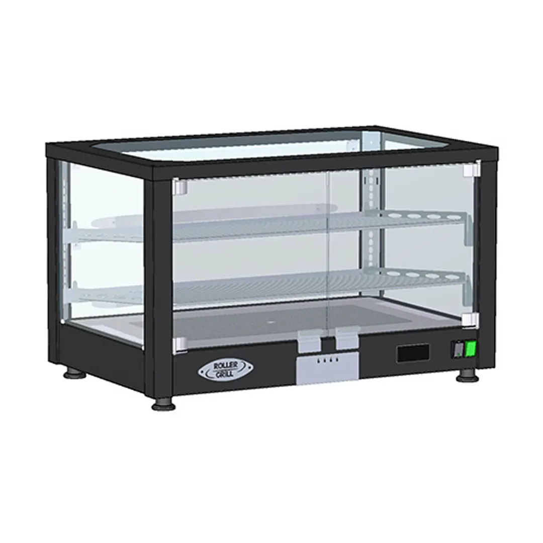 Equipex WD780B-2 30-1/2” Wide Electric Full-Size Countertop Warming Display With 2 Shelves