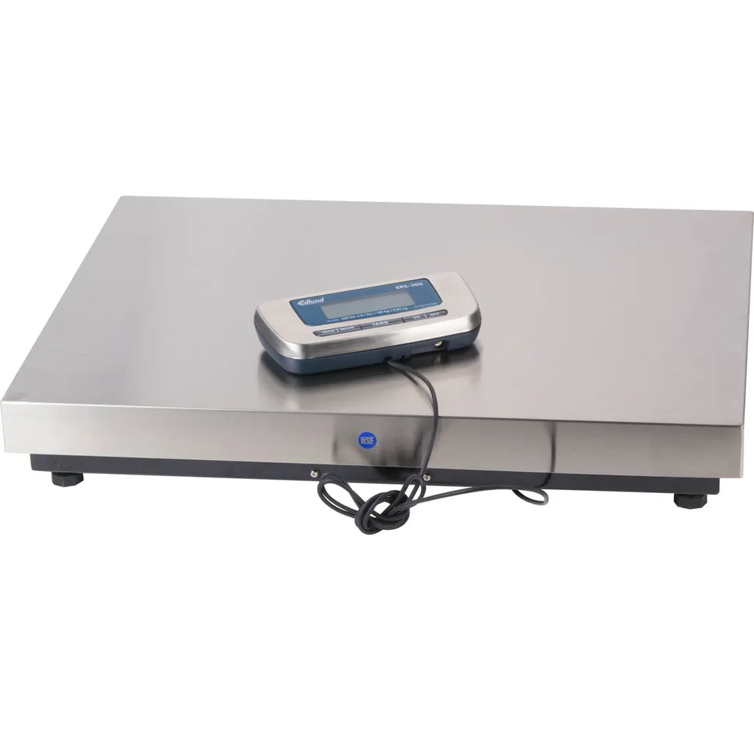 Edlund ERS-300 - 65-350 lb Scale, 300 lb x .1 lb Graduation, 19" x 25" Steel Platform, 6 AA Batteries