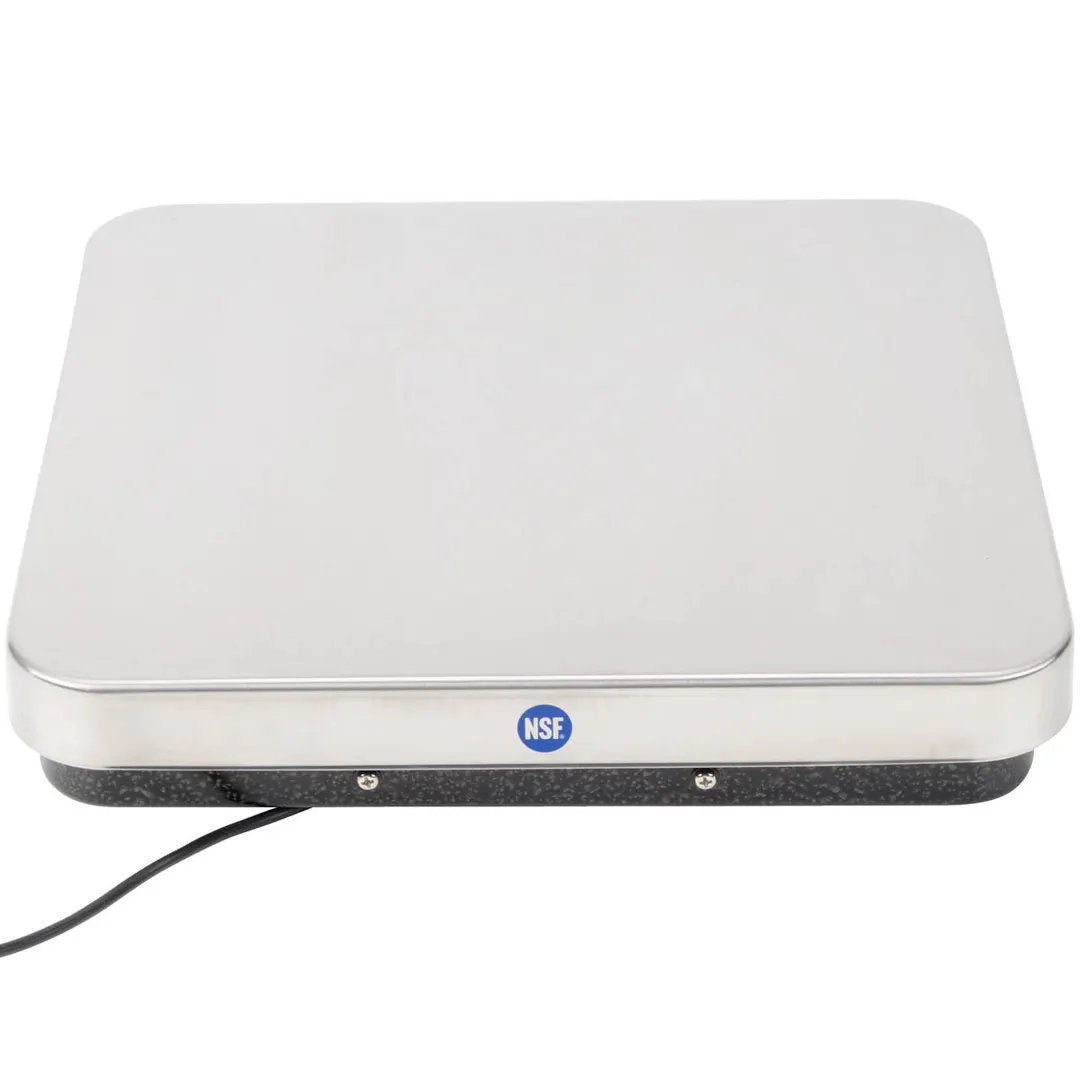 Edlund ERS-60RB - 60 lb Receiving Scale, 12"x12" Stainless Steel Platform, 4‑Cell, Dual‑Voltage