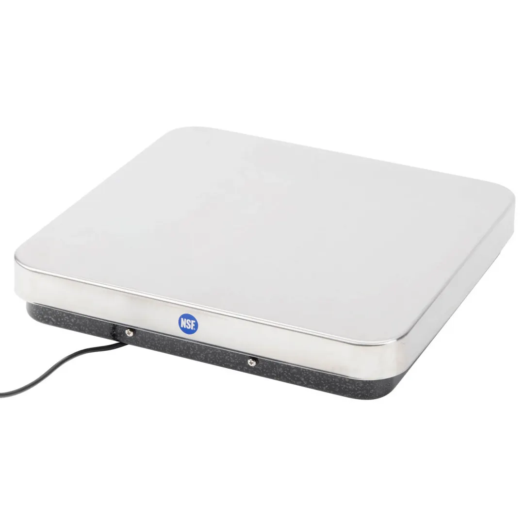 Edlund ERS-60RB - 60 lb Receiving Scale, 12"x12" Stainless Steel Platform, 4‑Cell, Dual‑Voltage