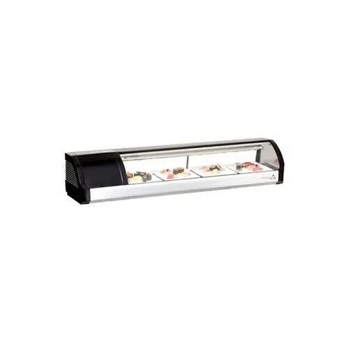 Everest ESC59L 59" Countertop Refrigerated Sushi Display Case, Left Compressor