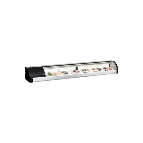 Everest ESC83L 82" Countertop Refrigerated Sushi Display Case, Left Compressor