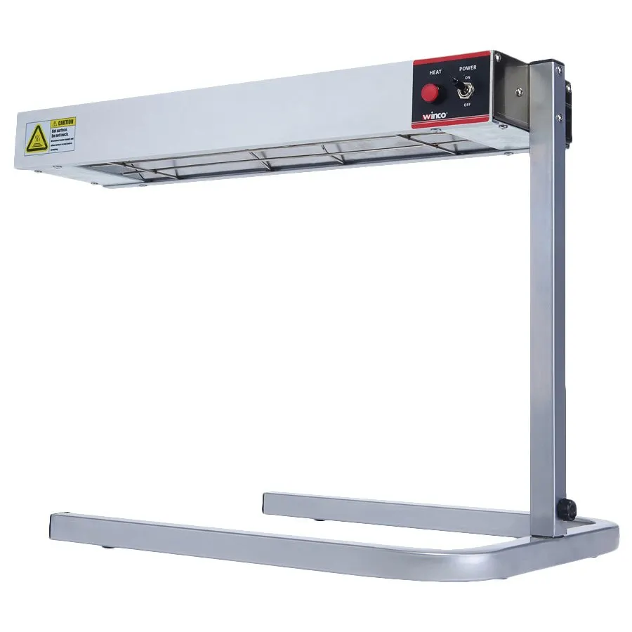 Winco ESH-1 Electric Strip Heater 14.25"W x 26.13"D, 500W 120V, unlighted, steel finish, stand - Set
