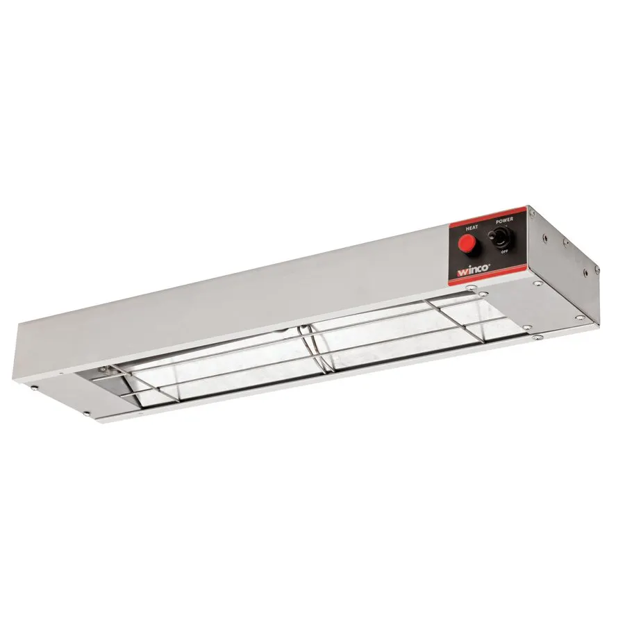 Winco ESH-24 24" Strip Heater - 19-24" Aluminum, Metal Heating Rod, Unlighted, 120V 500W - Set