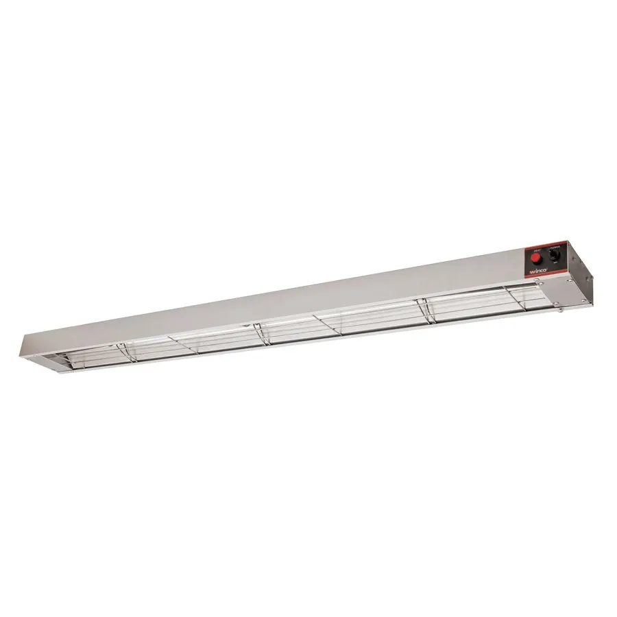 Winco ESH-60 60" Strip Heater, 55-60" Length, Metal Rod, Unlighted, Steel Finish, 120V 1.4kW, Set