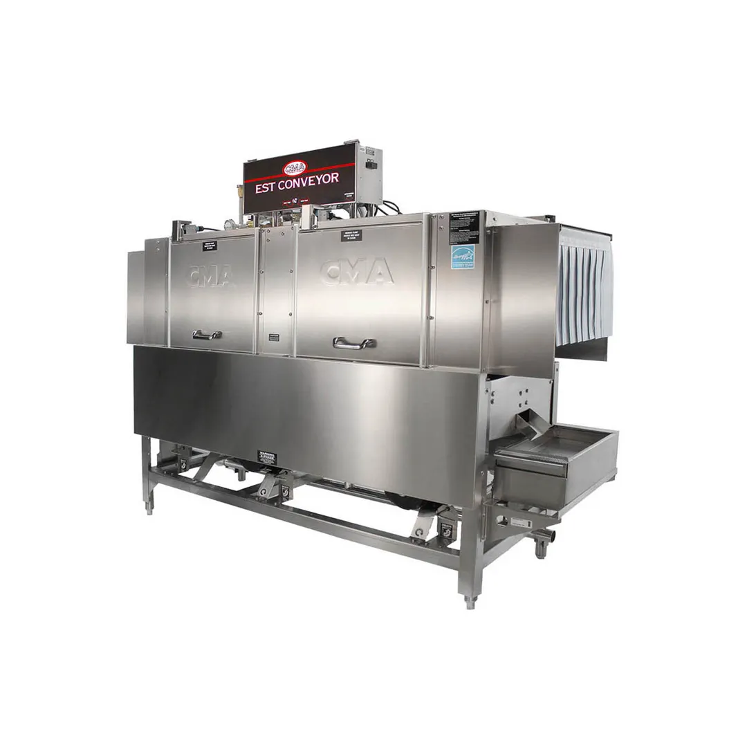 CMA Dishmachines EST-66 66" Conveyor Dishwasher, 249 RPH - 114 Gal/Hr - High/Low Temp(convertible)