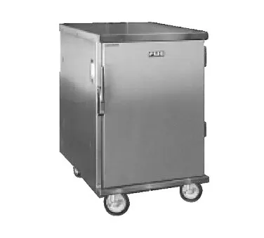 FWE ETC-1826-11 11 Pan Stainless Steel Bun / Food Pan Enclosed Transport Cabinet w/ 3" Bottom Load Slides