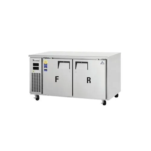 Everest ETRF2 59" Undercounter/Worktop Dual Temperature Refrigerator/Freezer w/ 2 Doors, 9 (R) & 9 (F) cu. ft.