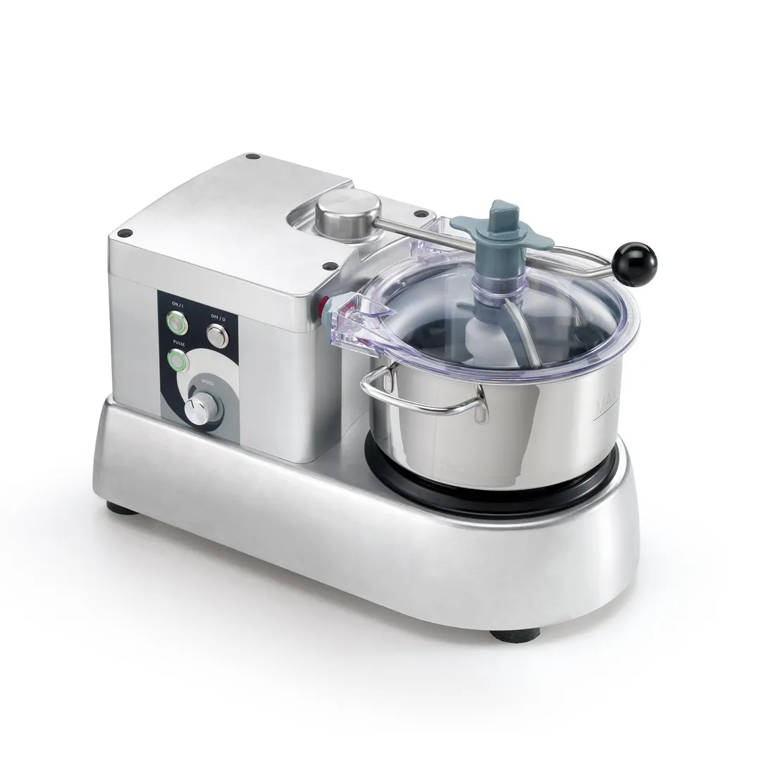 Eurodib C-TRONIC 4VT Variable-Speed 3.5 qt. Stainless Steel Batch Bowl Food Processor, 1/2 HP