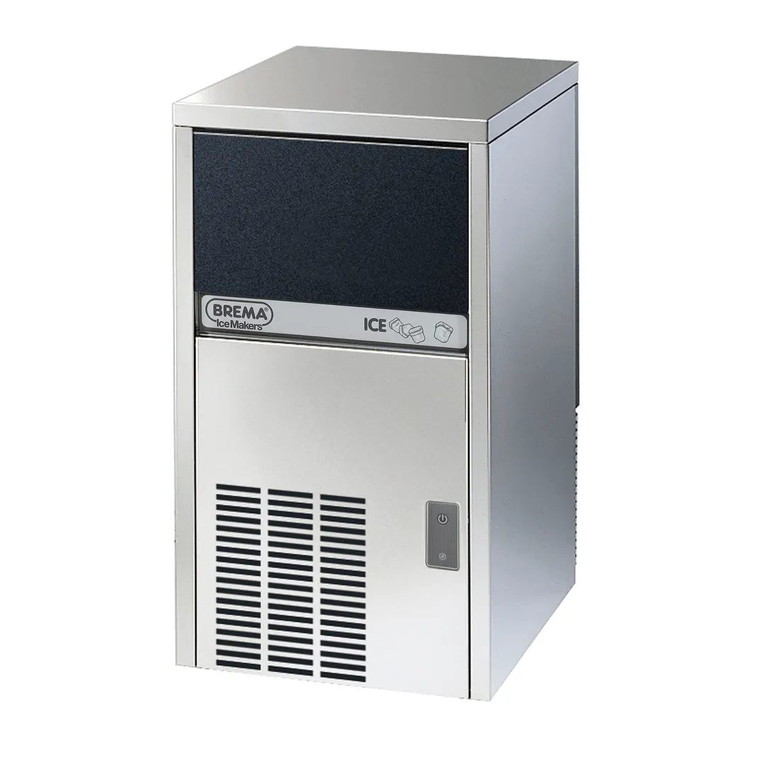 Eurodib CB640ABHCAWS Brema 29" Air Cooled Cube Style 160 lb Undercounter Ice Machine with 88 lb Bin