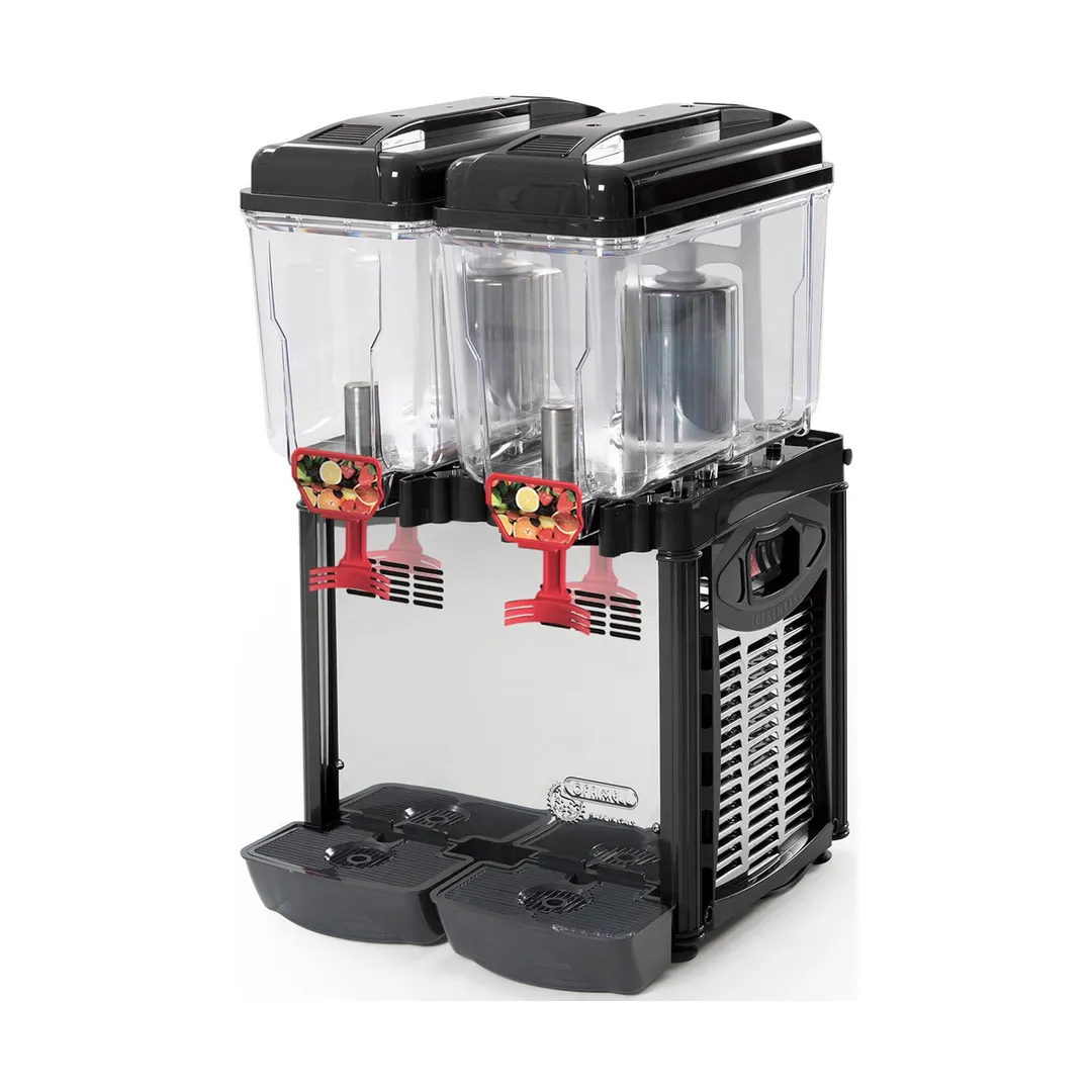 Eurodib CD2J110 Cofrimell Juice Dispenser with Double 3 Gal Polycarbonate Bowl
