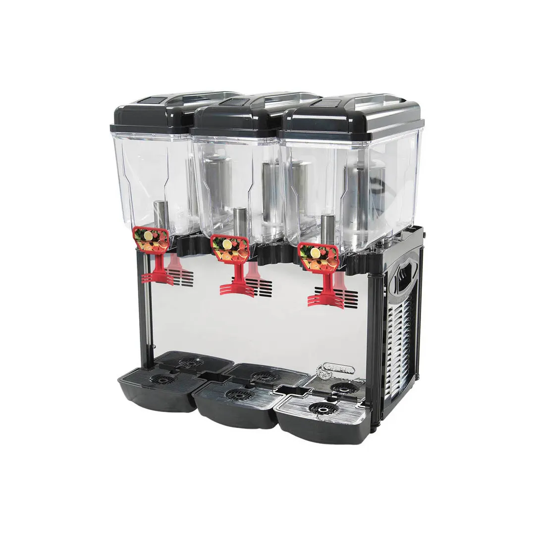 Eurodib USA CD3J110 Beverage Dispenser with 3 Bowls / Agitator Type - 3.0 Gal (each) - 550W