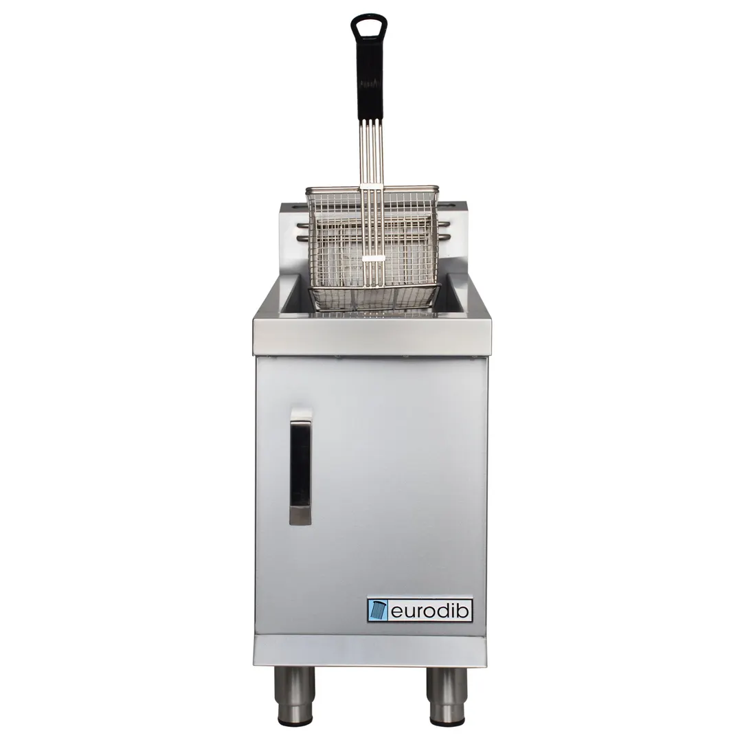 Eurodib TCF15L Full Pot Countertop Gas Fryer w/ 15 lb Capacity, 1 Basket, 2 Burners, LP Gas