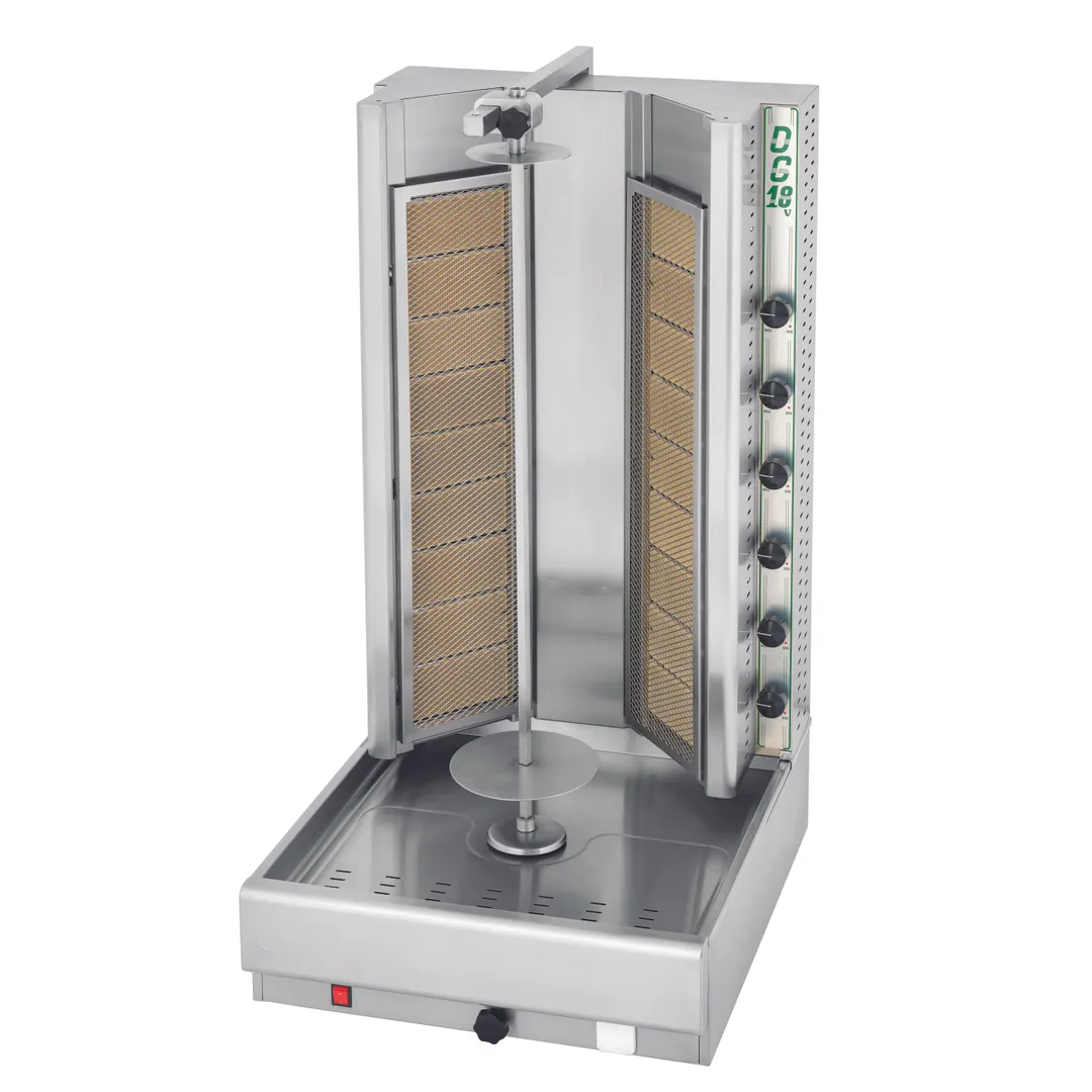 Eurodib DG18VN Gas Gyro Machine, 220 lbs, Double Burners