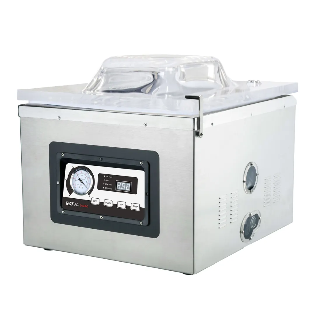 Eurodib DIABLO17D Atmovac Countertop Chamber Vacuum Packaging Machine with 17" Double Seal Bar
