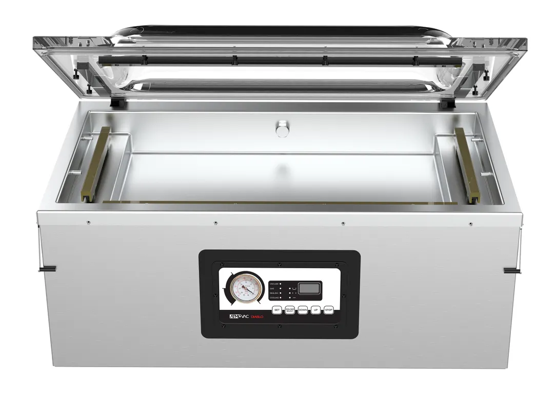 Eurodib DIABLO12D27G Countertop Vacuum Sealer, 33.2"W x 17.5"D x 6.6"H, 2355W, 110-120V, Stainless, Gas Injection