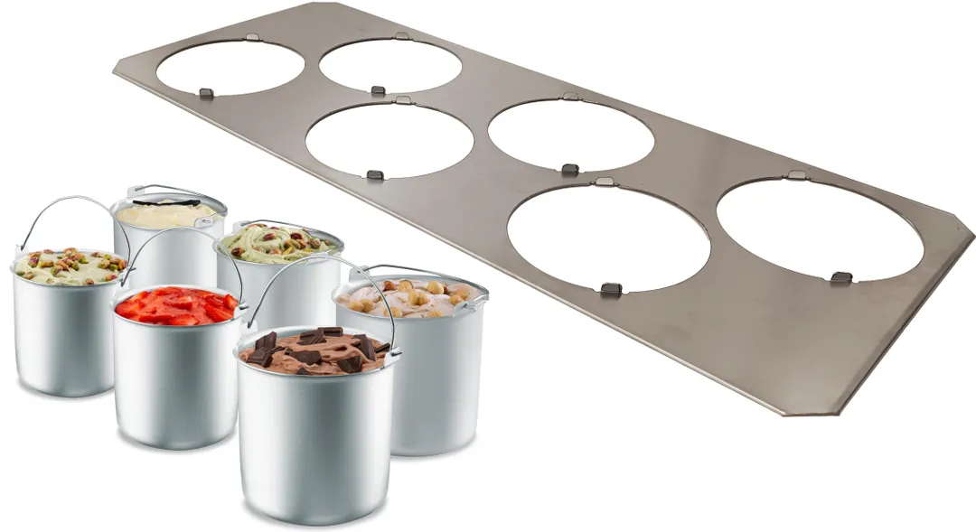 Eurodib 0006100012R00 Nemox Gourmet Pro, (1) Insert 5.6" dia x 5.6"H Anodized Aluminum Bowls