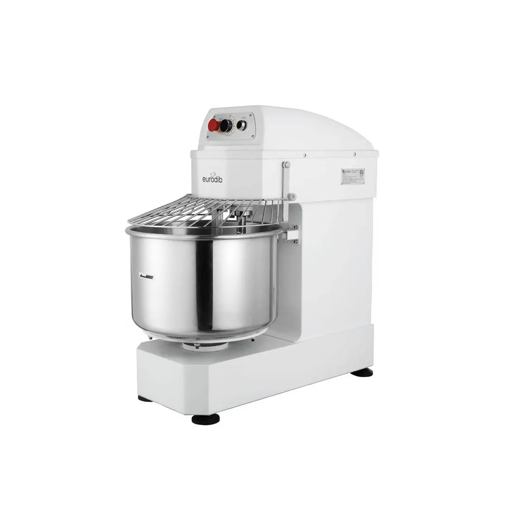 Eurodib LM40T (LM40TETL) Spiral Mixer with 40 qt Fixed Bowl, Single Speed, 35 lbs Dough Capacity