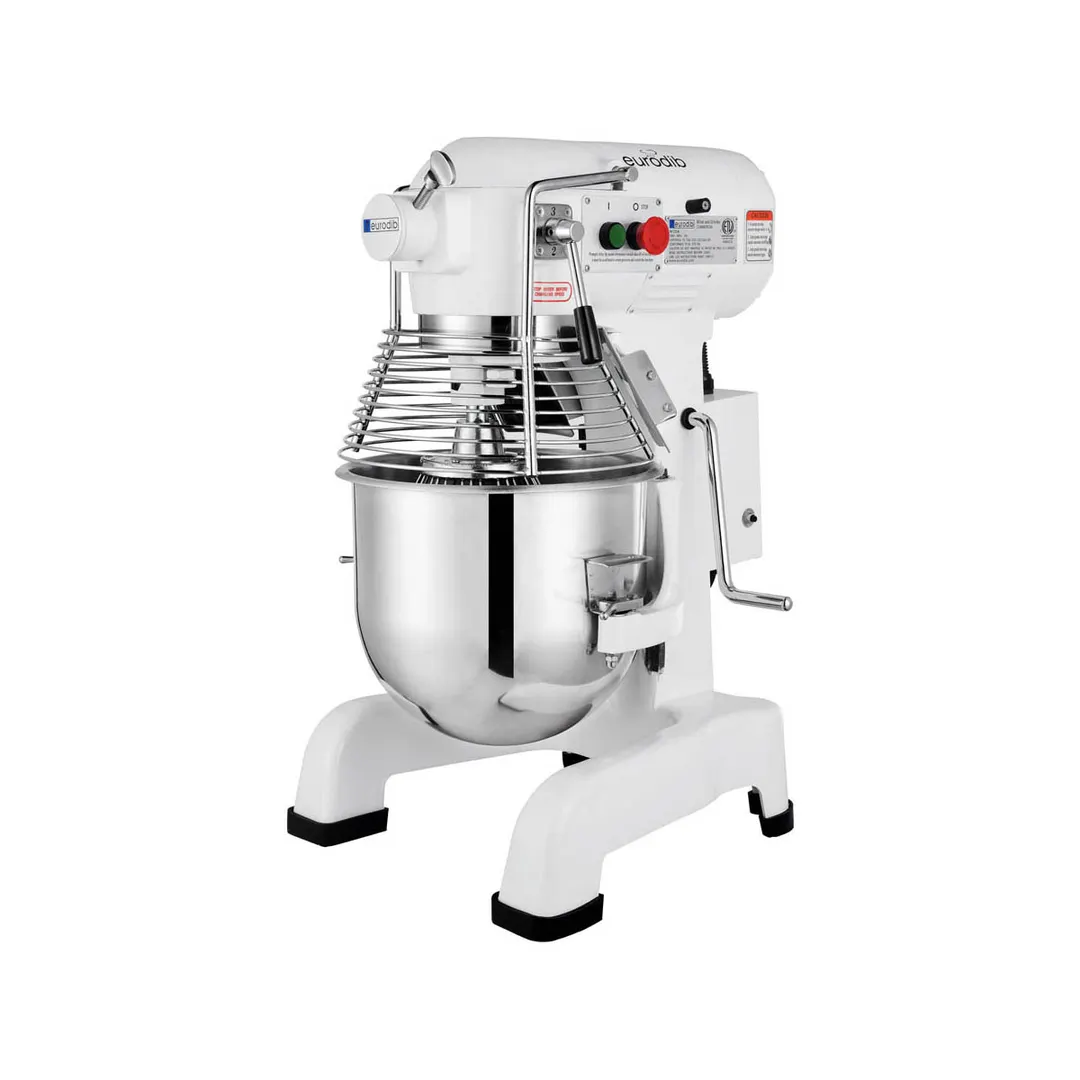 Eurodib USA M20B 20 qt Planetary Mixer, #12 HUB, 3-Speed, 1100W, 1-1/2 hp