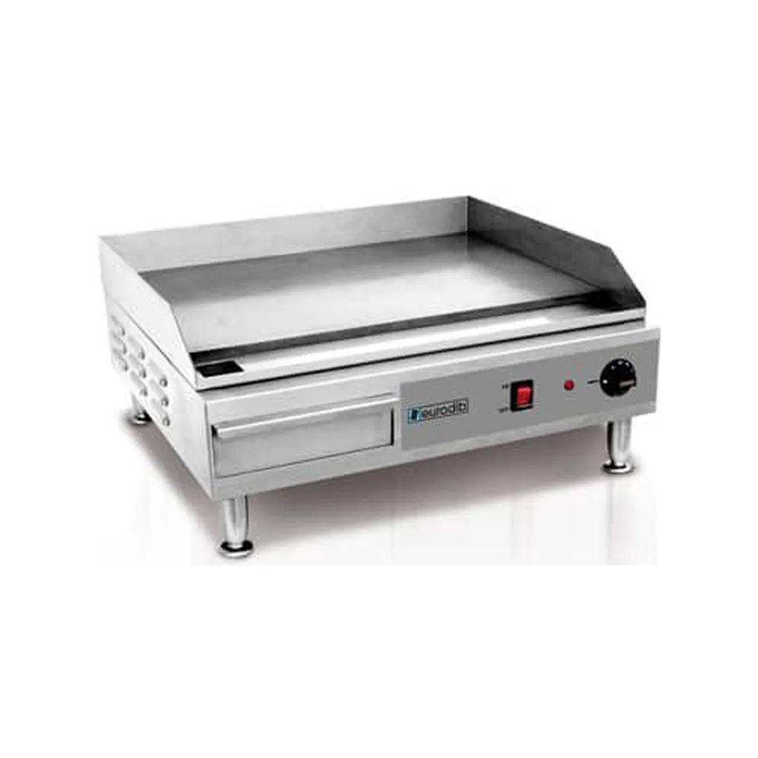 Eurodib SFE04900220 24" Countertop Electric Griddle w/ 24"x16" Surface, Thermostatic Controls, 220V