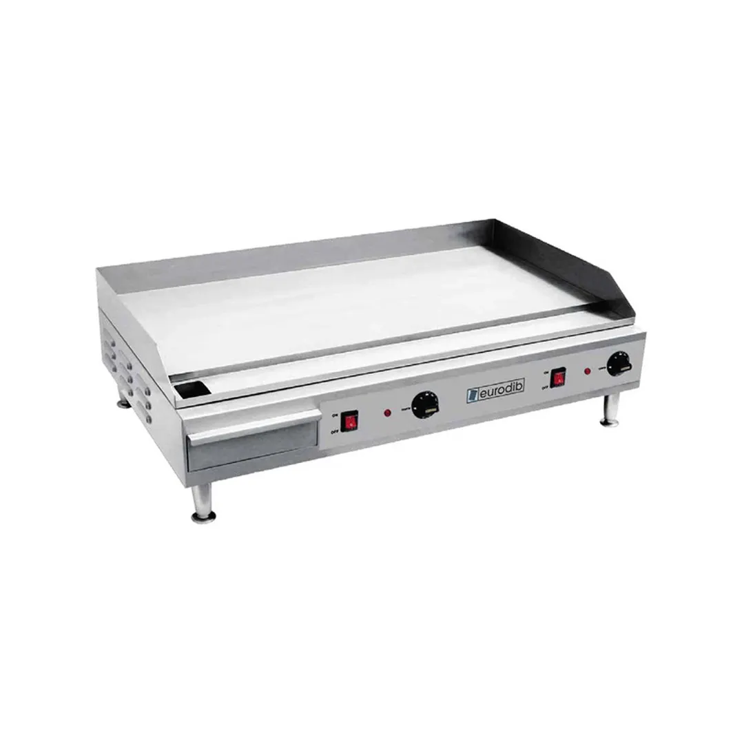 Eurodib SFE04910220 36" Countertop Electric Griddle w/ 36"x16" Surface, Thermostatic Controls, 240V