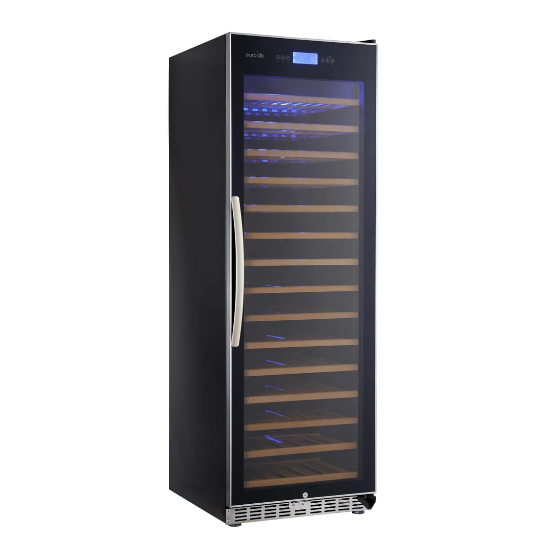 Eurodib USF168SE 27" Glass Door Wine Refrigerator, Single Temperature, 165 Bottles