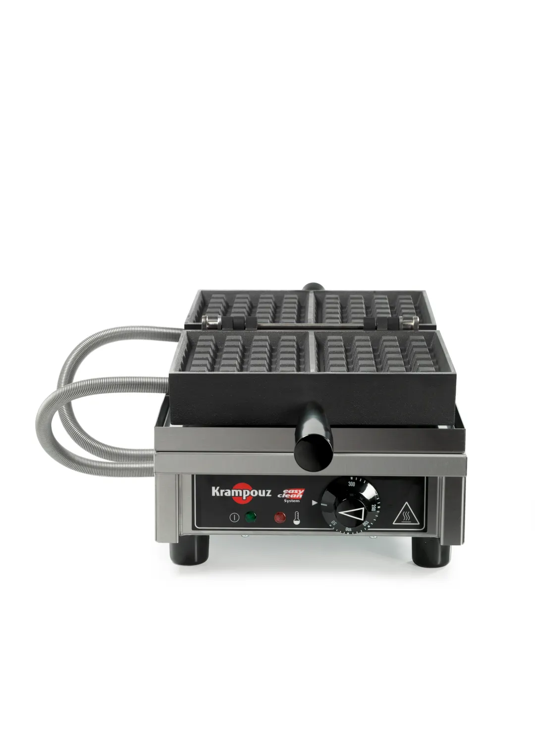 Eurodib WECDBAAS Krampouz Waffle Maker, Single, 4x6 Brussels, 180° Opening