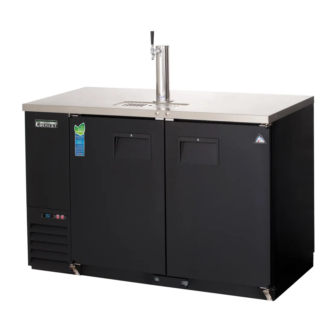 Everest EBD2-BB 57" Back Bar & Direct Draw Keg Refrigerator Combo, 1 Keg