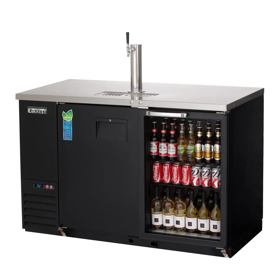Everest EBD2-BBG-24 57" Back Bar & Direct Draw Keg Refrigerator Combo, 1 Keg