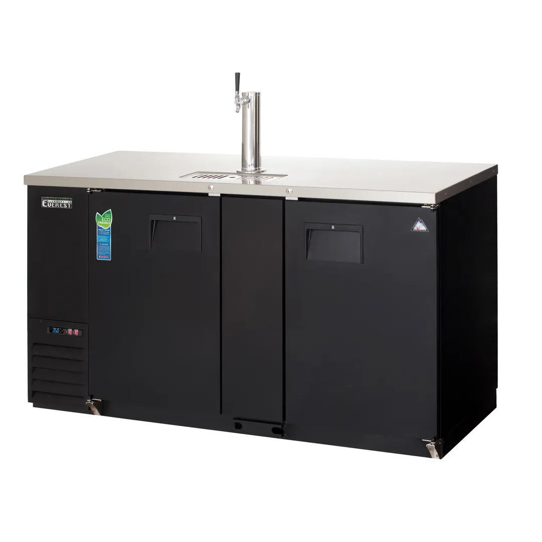 Everest EBD3-BB-24 68" Back Bar & Direct Draw Keg Refrigerator Combo