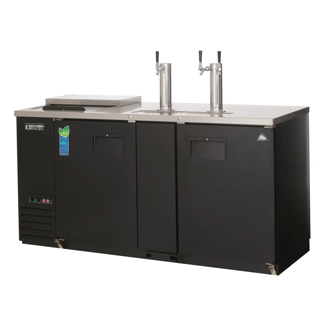 Everest EBD3-CT 68" Club Top Direct Draw Keg Refrigerator, 3 Keg