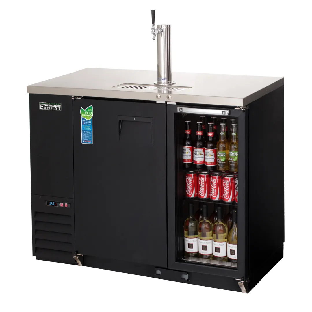 Everest EBDS2-BBG-24 49" Back Bar & Direct Draw Keg Refrigerator Combo, 1 Keg