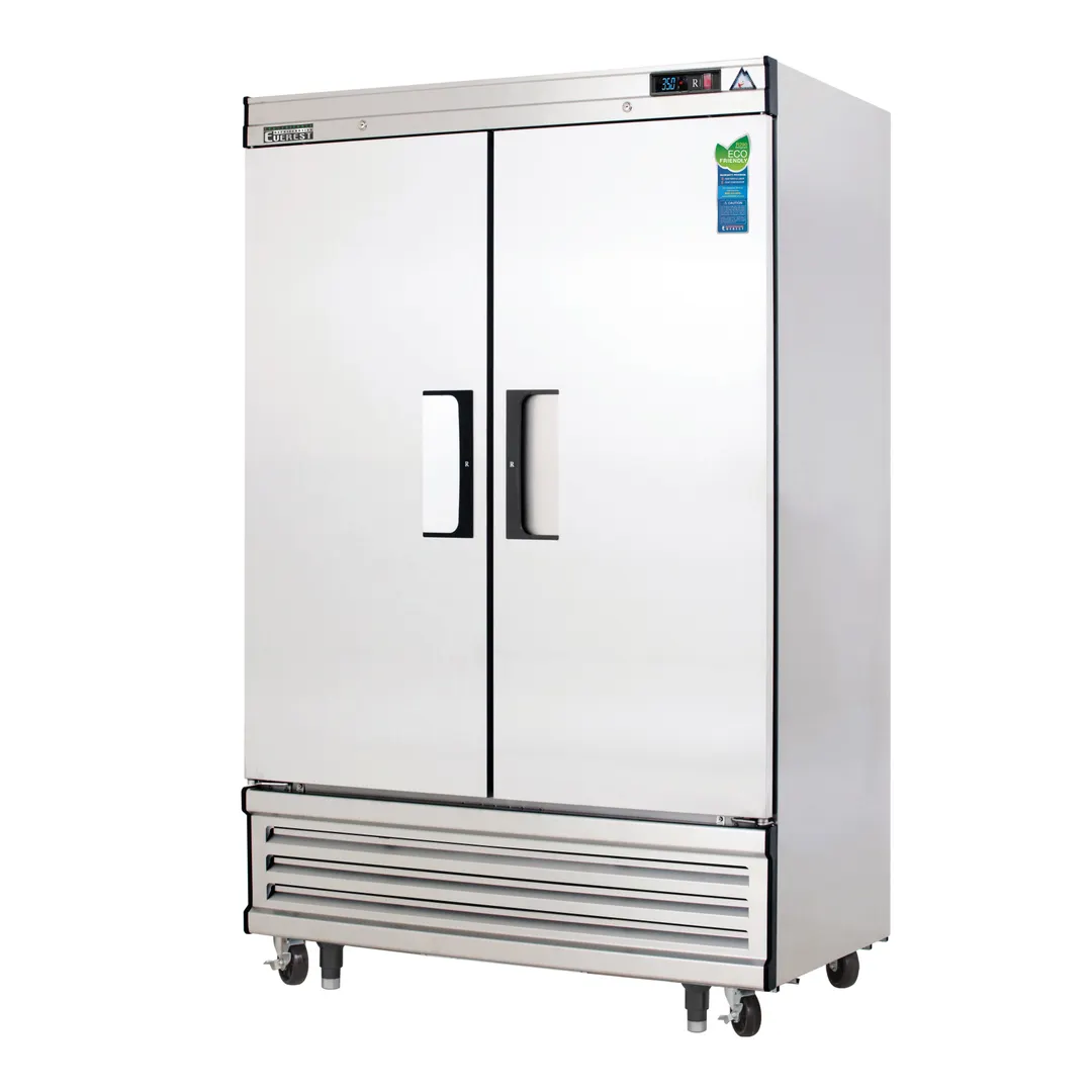 Everest EBSR2 49" 2-Section Reach-In Refrigerator w/ 2 Solid Full Doors, Bottom Mount, Stainless Steel, 48 cu. ft.