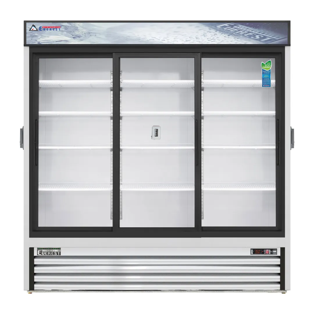 Everest EMGR69C 72" Chromatography Refrigerator, Three Sliding Door, 69.0 cu. ft.