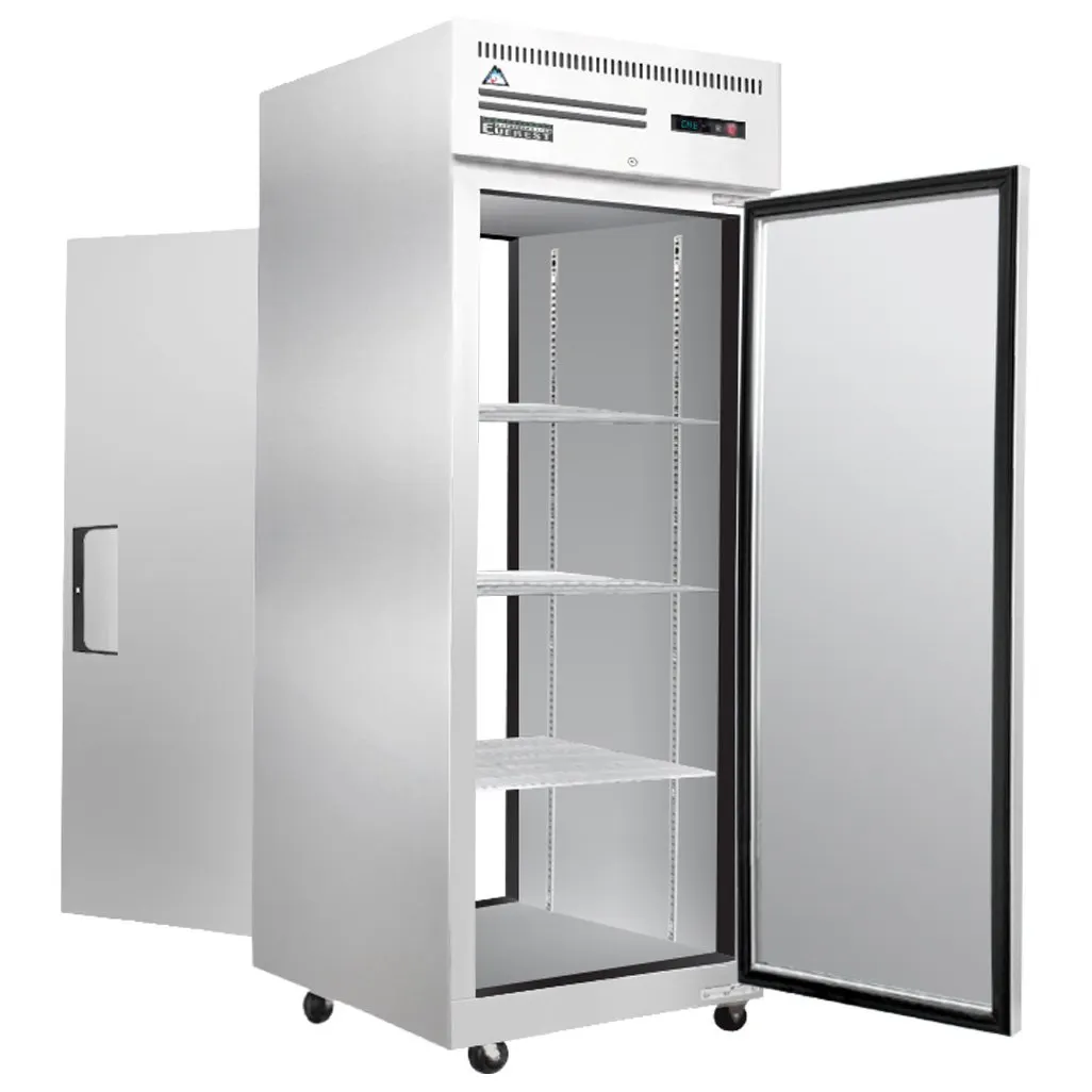 Everest ESPT-1S-1S 1-Section Pass-Thru Refrigerator w/ 2 Solid Full Doors, Top Mount, 23 cu. ft.