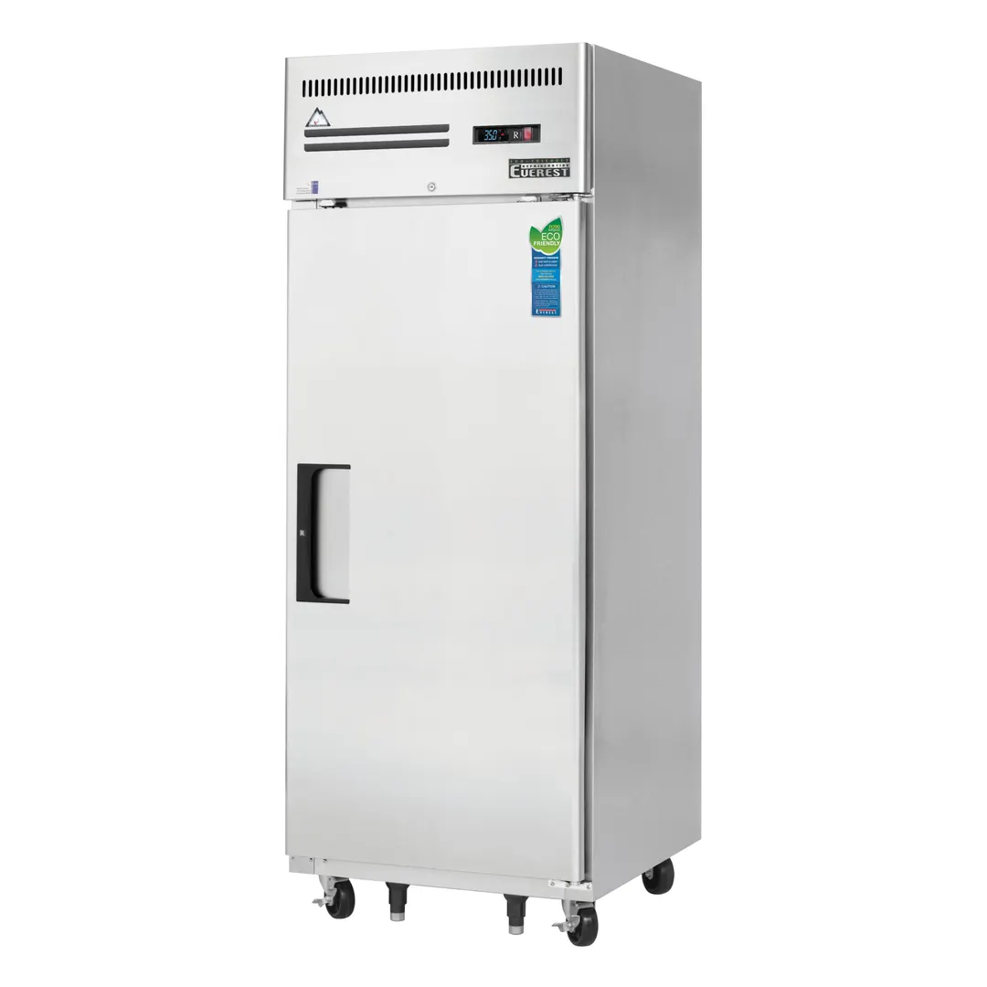 Everest ESR1 29" 1-Section Reach-In Refrigerator w/ Solid Full Door, Top Mount, Stainless Steel, 23 cu. ft.