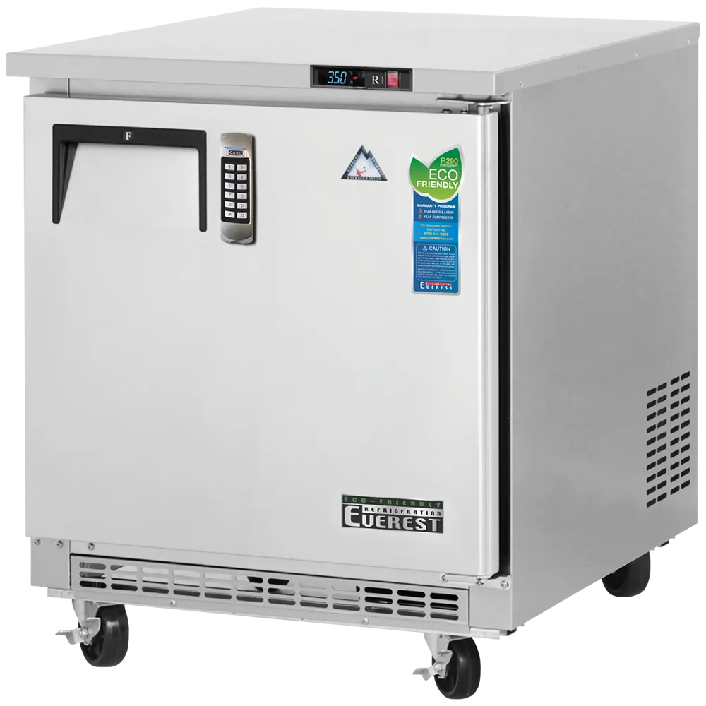 Everest Refrigeration ETBF1-LAB 27" One Section Medical Freezer w/ Solid Door, 7.5 cu. ft.