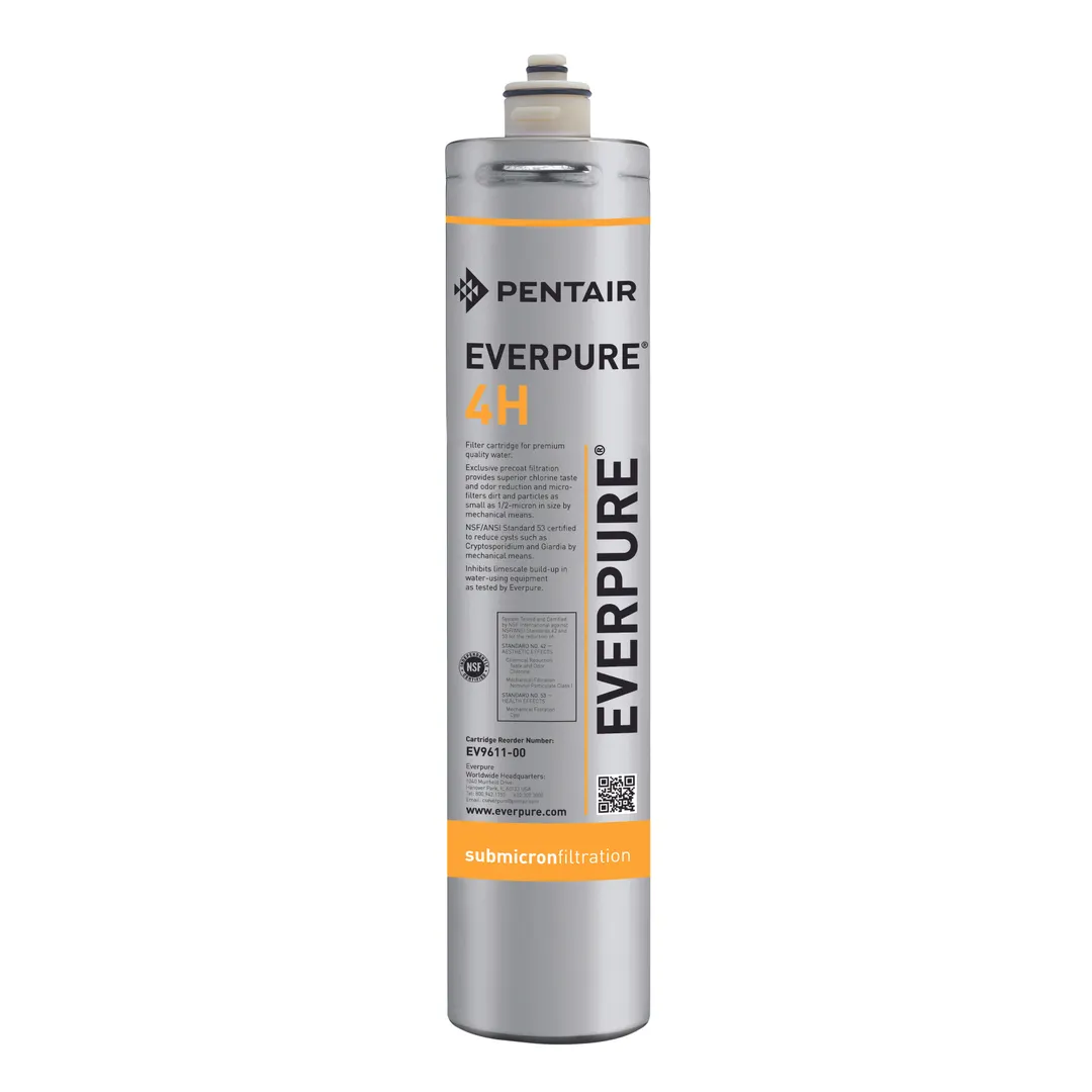 Everpure EV961100 4H Water Filter Cartridge, (6) 4H Cartridges, 0.5 GPM, 3,000 Gallons