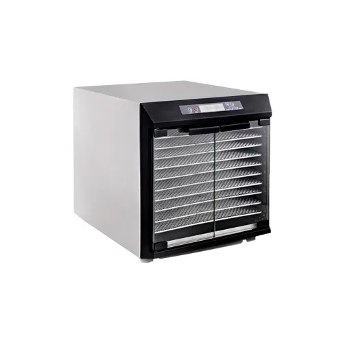 Excalibur EXC10EL 10-Tray Commercial Dehydrator, 15x15" Stainless Steel Trays, 2250 sq. in., 600W