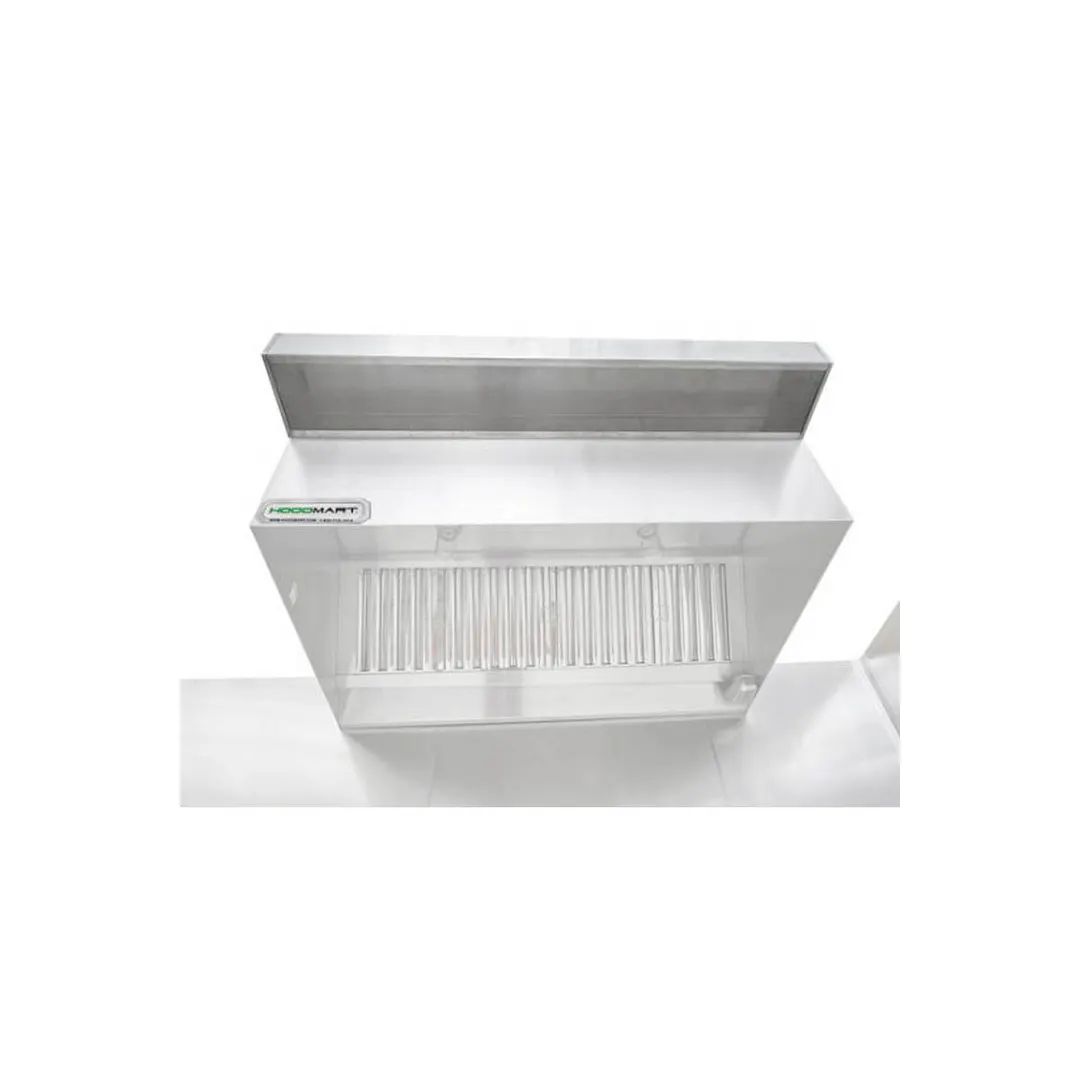 HoodMart 1248HBPSP 12 FT Restaurant Exhaust Hood with PSP Makeup Air (Hood Only), 12' x 48"