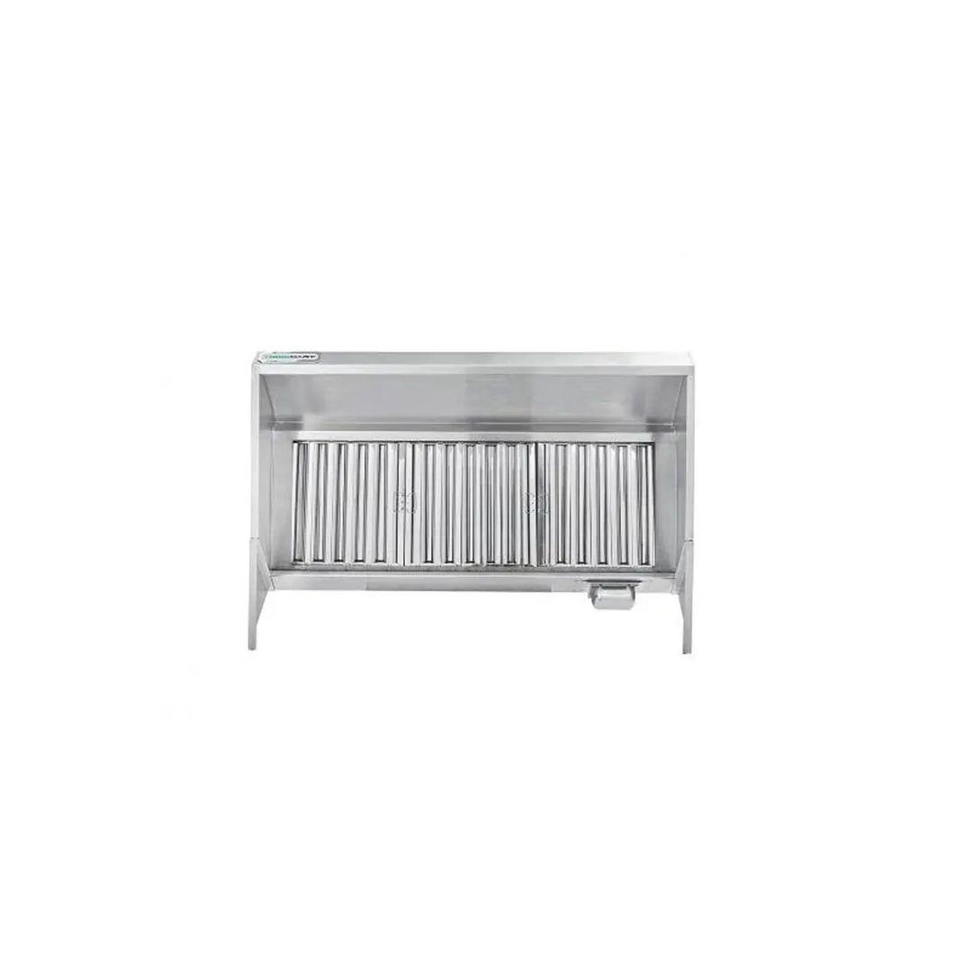 Hoodmart EXSS009C 9' x 30" Concession Trailer Hood System, Constructed w/ 18 Gauge 430 SS