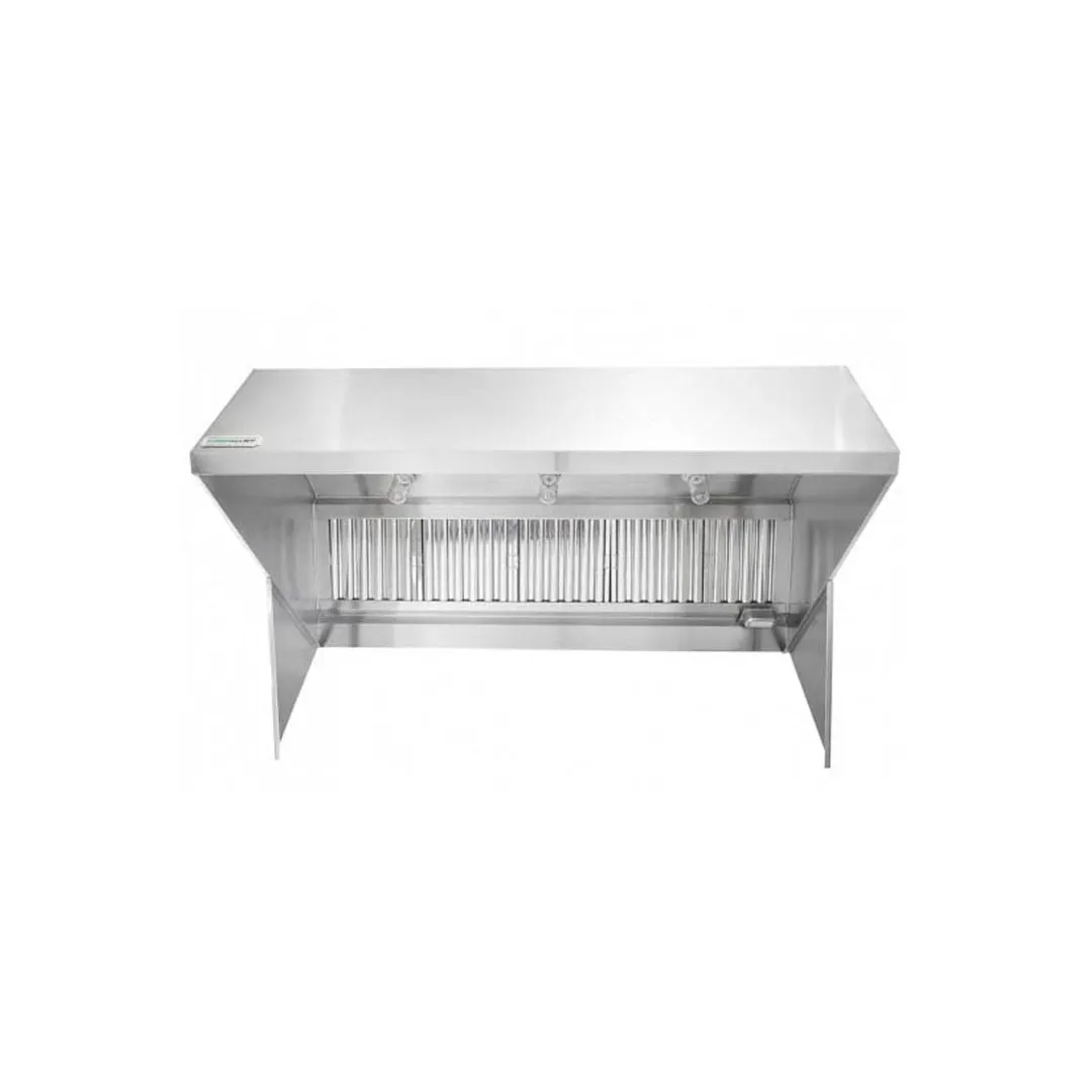 HoodMart 0648HBM 6 FT Restaurant Exhaust Hood with Short Cycle Makeup Air (Hood Only), 6' x 48"