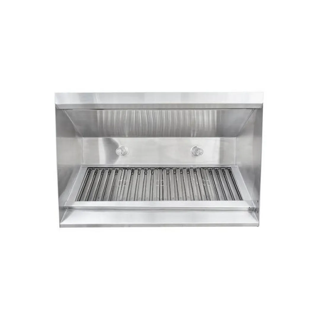 HoodMart EXH009B 9 FT Restaurant Exhaust Hood System, Constructed w/18 Gauge 430 SS