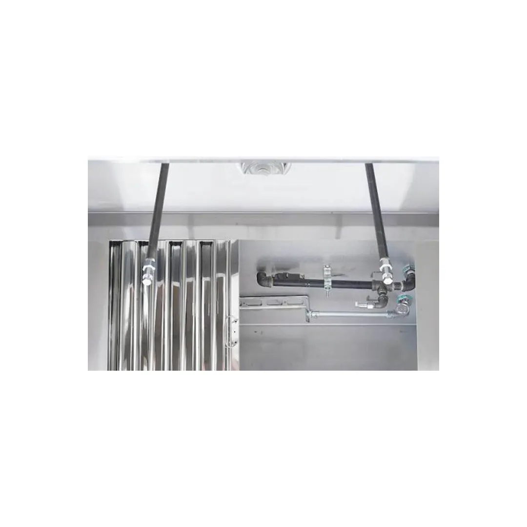 Hoodmart EXSS010CB-FIRE 10' x 30" Concession Trailer Hood System with Fire Suppression