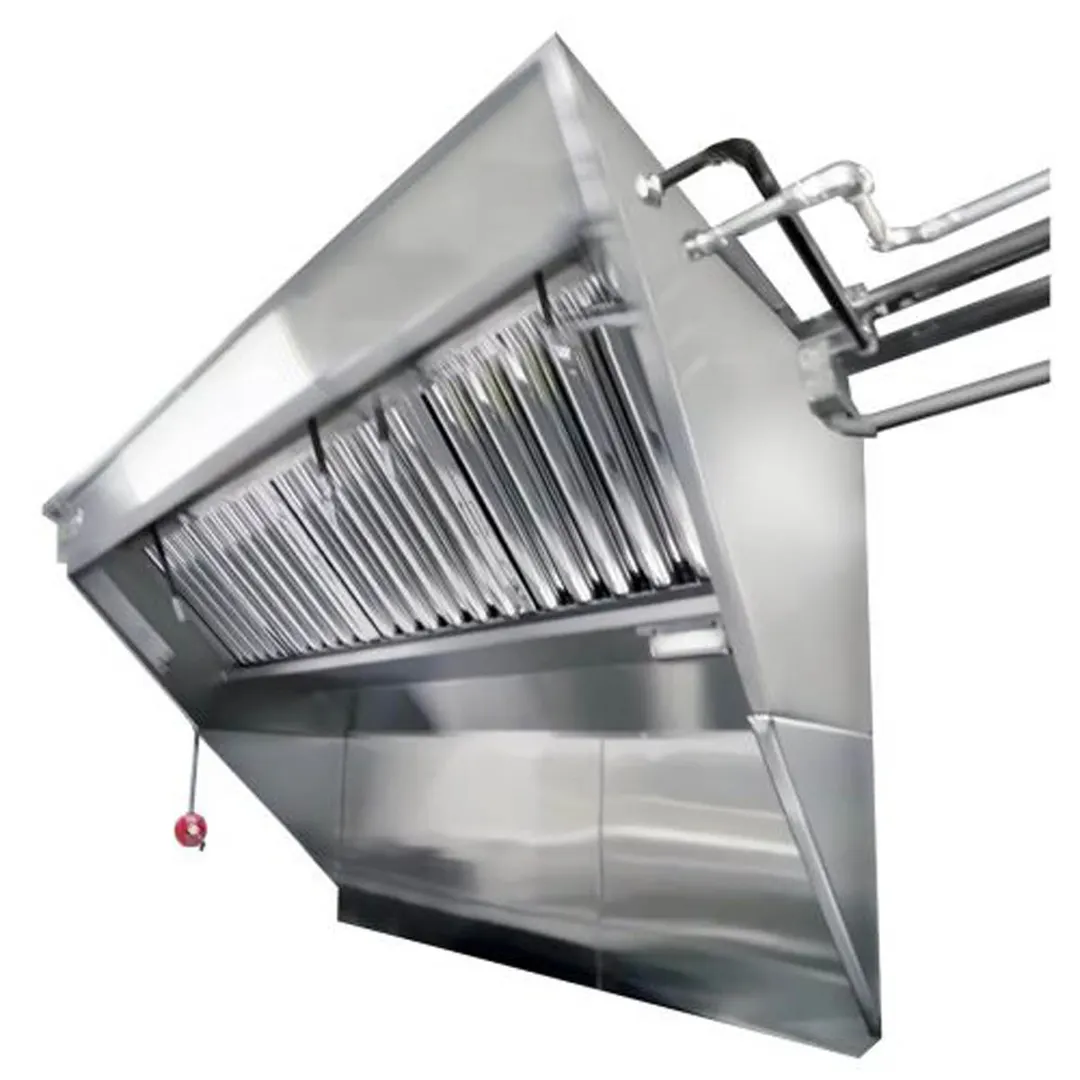 HoodMart LBOX-AV6C-KF 6' x 40" Integrated Exhaust Low Box Concession, Single Exhaust Louver