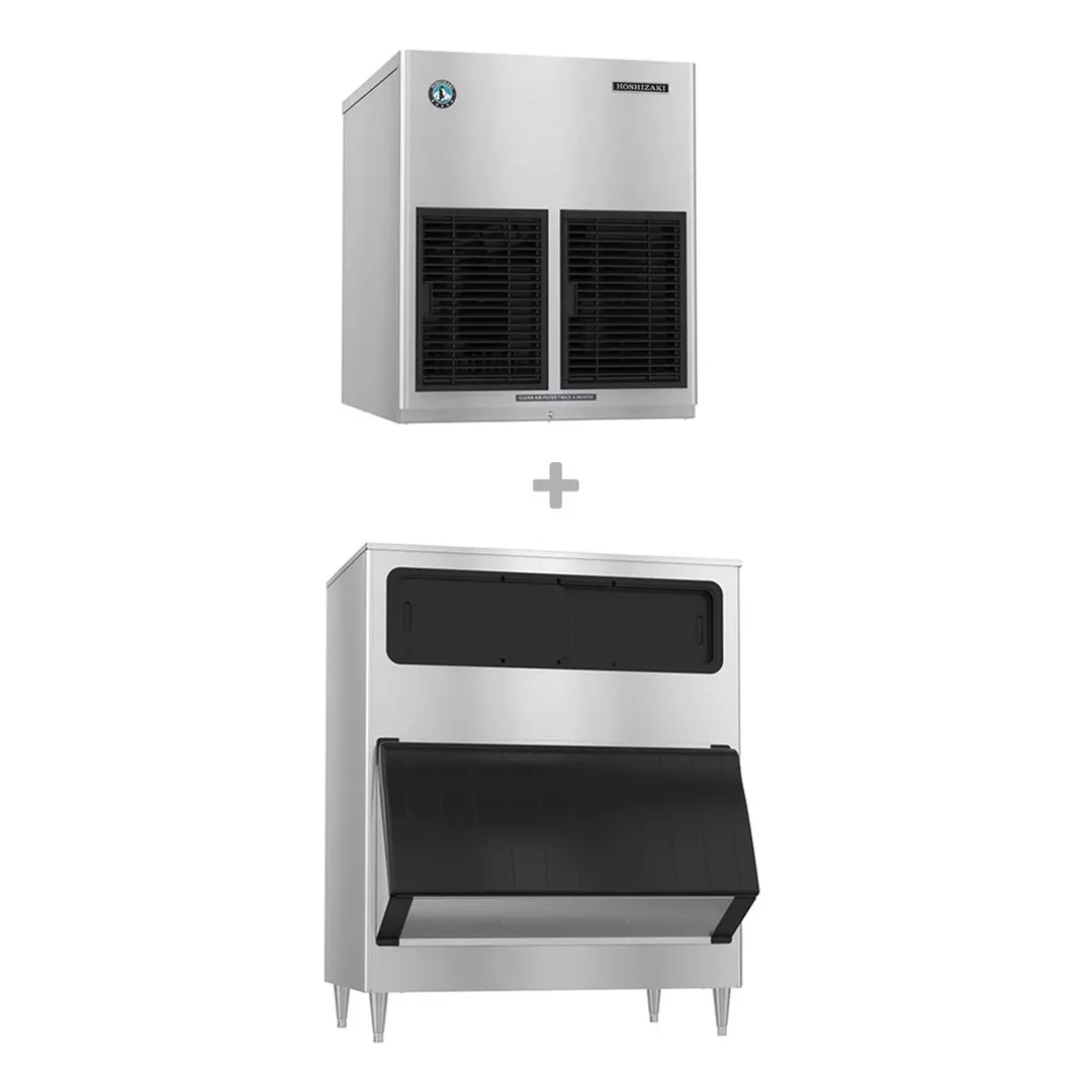 Hoshizaki F-1002MAJ/B-1150SS Air Cooled Flake 980 lb Ice Machine with Bin, 1148 lb Storage